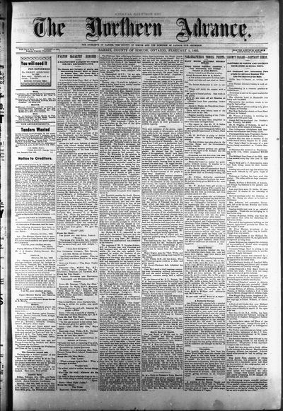 Northern Advance, 2 Feb 1893