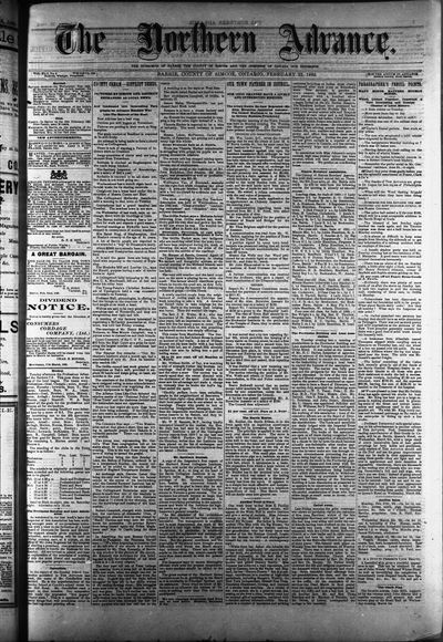 Northern Advance, 23 Feb 1893