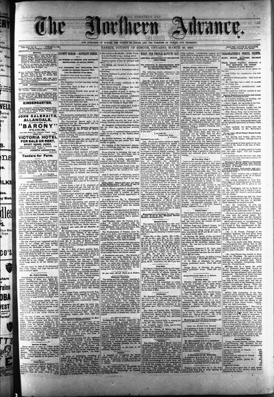 Northern Advance, 30 Mar 1893