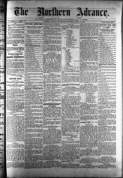 Northern Advance, 13 Apr 1893