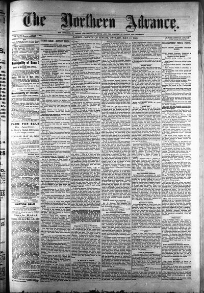 Northern Advance, 11 May 1893