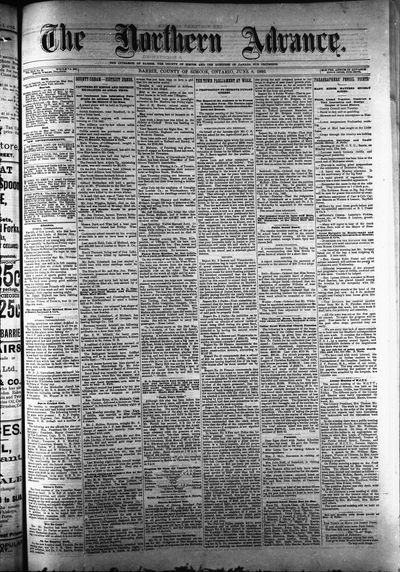 Northern Advance, 8 Jun 1893