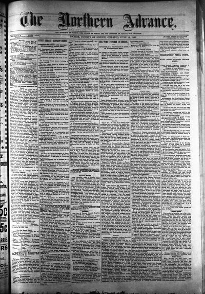 Northern Advance, 22 Jun 1893