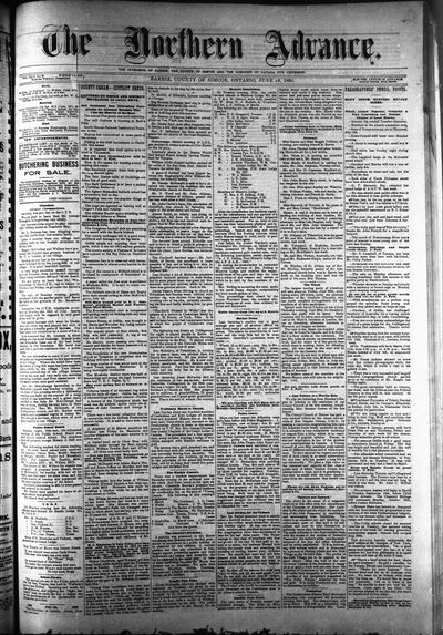 Northern Advance, 29 Jun 1893