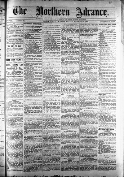 Northern Advance, 2 Nov 1893