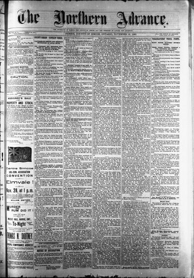 Northern Advance, 16 Nov 1893