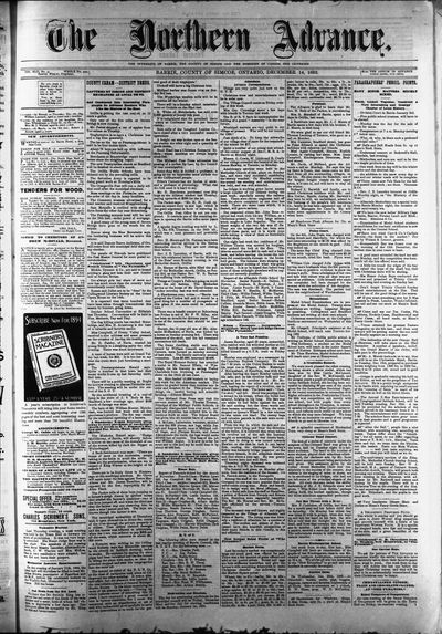 Northern Advance, 14 Dec 1893