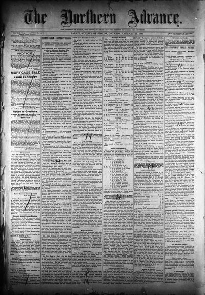 Northern Advance, 10 Jan 1895