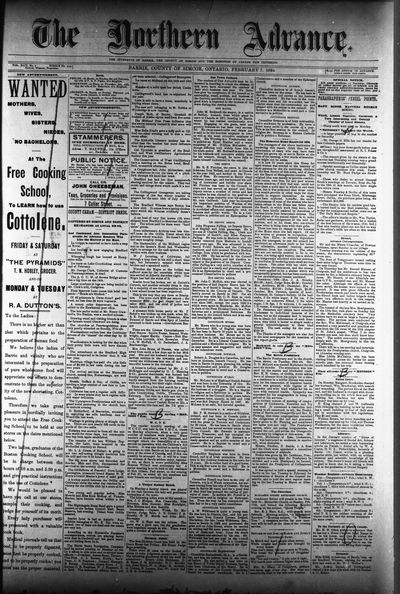 Northern Advance, 7 Feb 1895