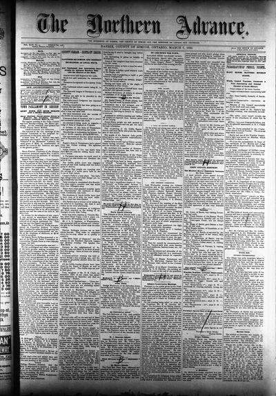 Northern Advance, 7 Mar 1895