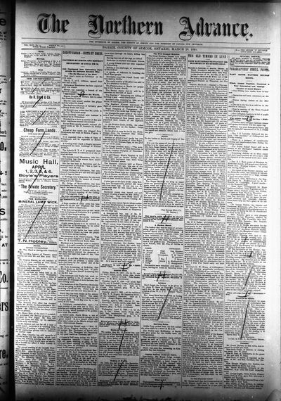 Northern Advance, 28 Mar 1895