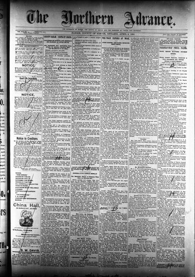 Northern Advance, 4 Apr 1895