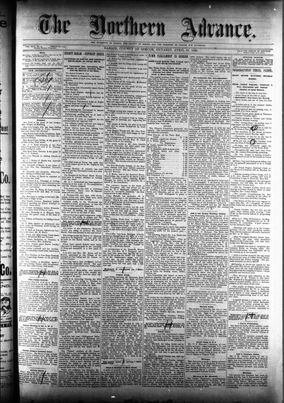 Northern Advance, 18 Apr 1895