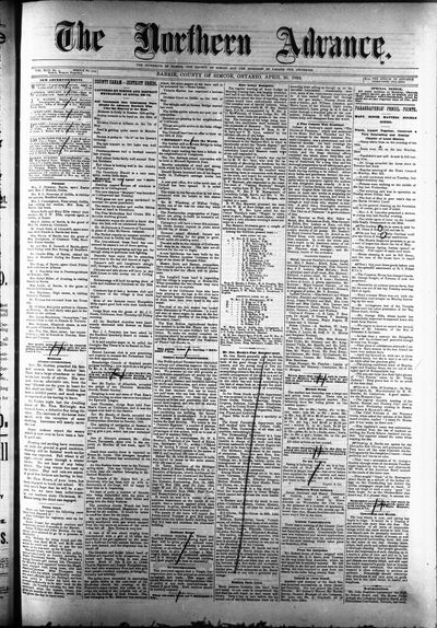 Northern Advance, 25 Apr 1895