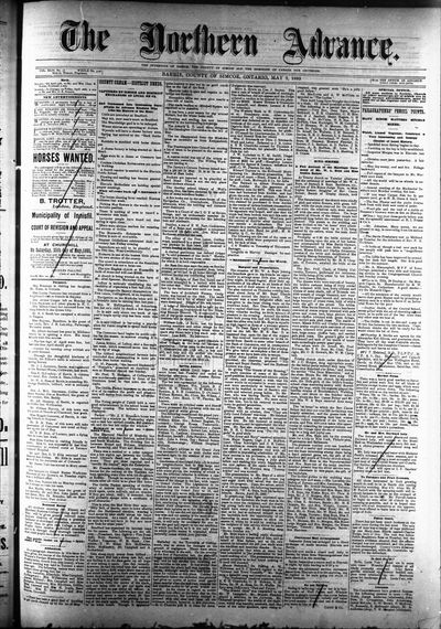 Northern Advance, 2 May 1895