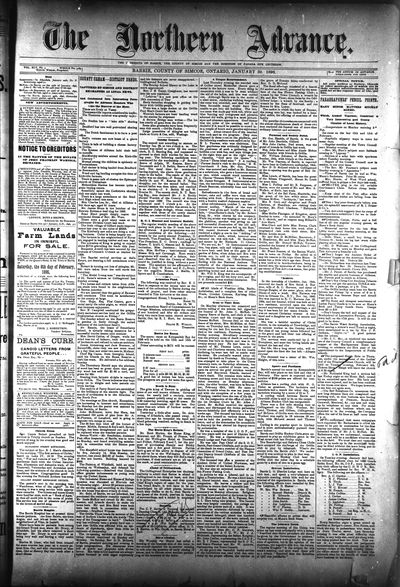 Northern Advance, 30 Jan 1896