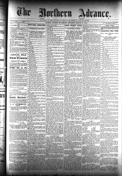 Northern Advance, 19 Mar 1896