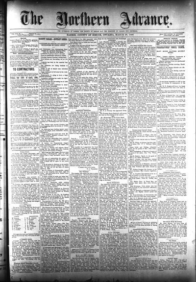 Northern Advance, 26 Mar 1896