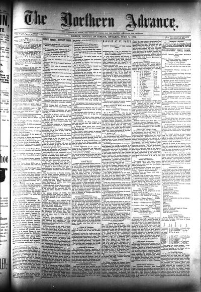 Northern Advance, 2 Jul 1896