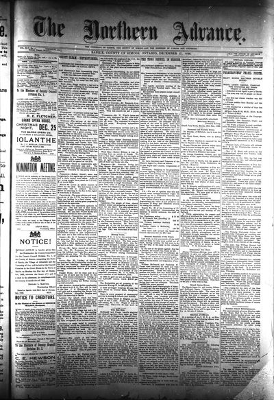 Northern Advance, 17 Dec 1896