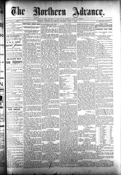 Northern Advance, 1 Jul 1897