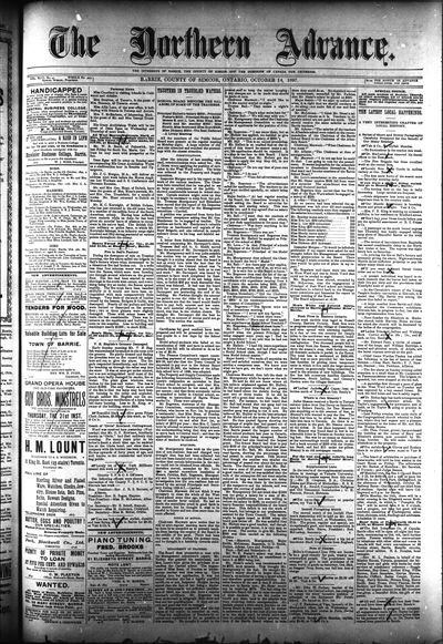 Northern Advance, 14 Oct 1897