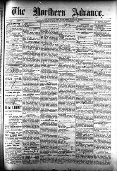 Northern Advance, 4 Nov 1897