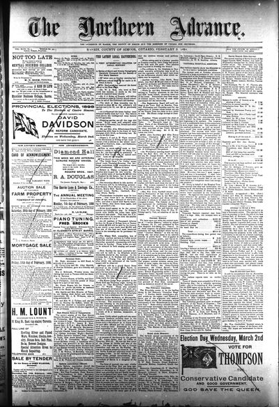 Northern Advance, 3 Feb 1898