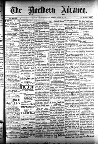 Northern Advance, 17 Mar 1898