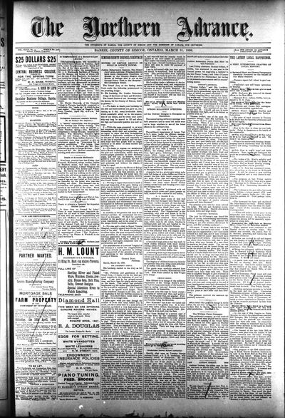 Northern Advance, 31 Mar 1898