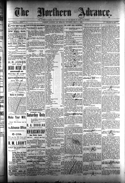 Northern Advance, 5 May 1898