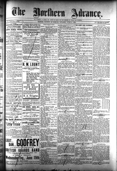 Northern Advance, 9 Jun 1898