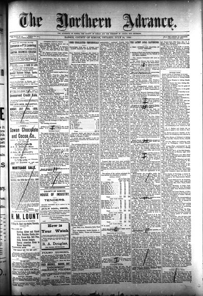 Northern Advance, 14 Jul 1898