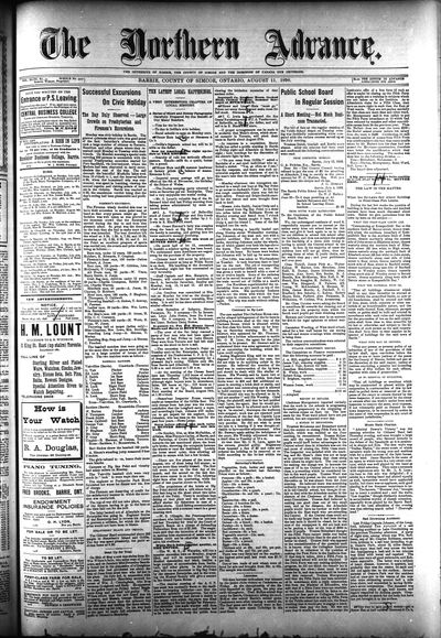 Northern Advance, 11 Aug 1898