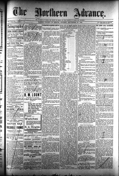 Northern Advance, 22 Sep 1898