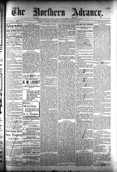 Northern Advance, 13 Oct 1898