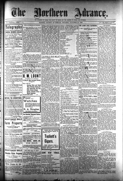 Northern Advance, 20 Oct 1898