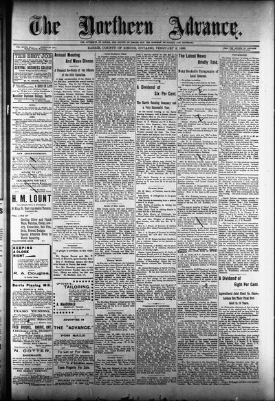 Northern Advance, 2 Feb 1899