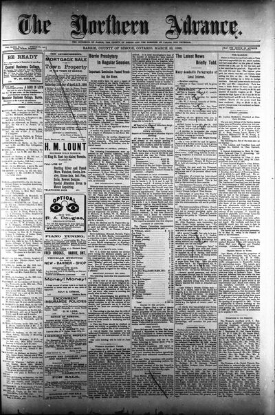 Northern Advance, 23 Mar 1899