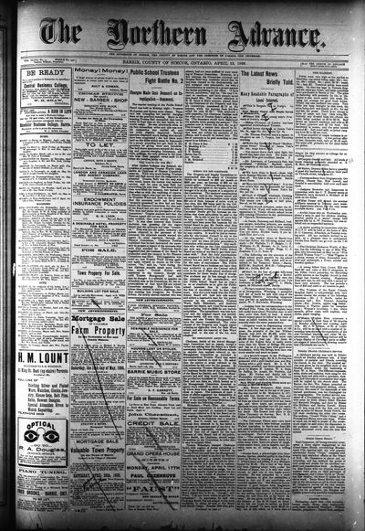 Northern Advance, 13 Apr 1899