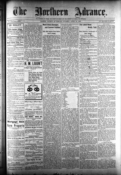 Northern Advance, 20 Apr 1899