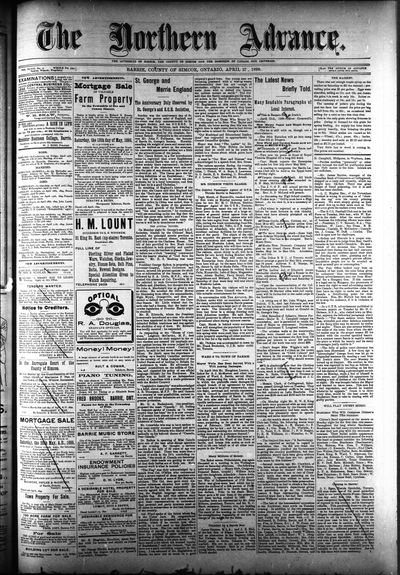 Northern Advance, 27 Apr 1899