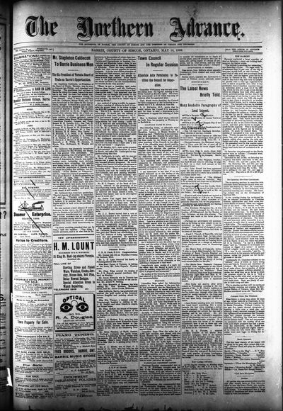 Northern Advance, 18 May 1899