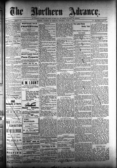 Northern Advance, 1 Jun 1899