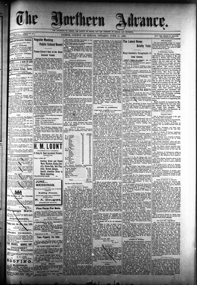 Northern Advance, 15 Jun 1899