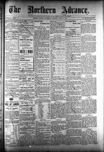 Northern Advance, 29 Jun 1899