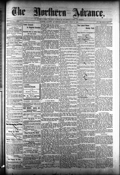 Northern Advance, 6 Jul 1899