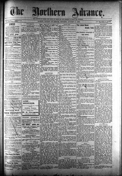 Northern Advance, 17 Aug 1899