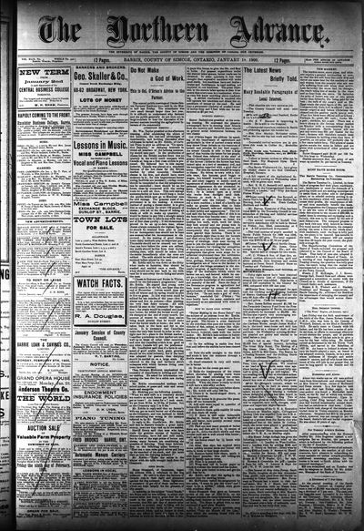 Northern Advance, 18 Jan 1900