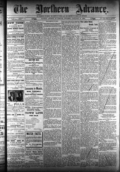 Northern Advance, 25 Jan 1900